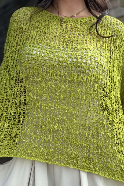 Laundry B Cloud Loose Box Knit Olive 